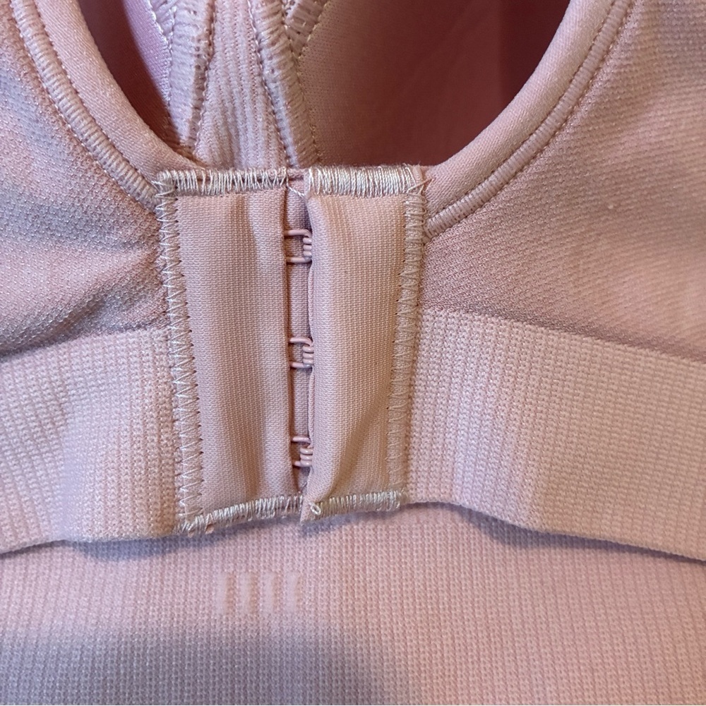 Truekind Daily comfort Wirefree Shaper bra Hook & Eye Rose tan Size XL NEW - Picture 5 of 11